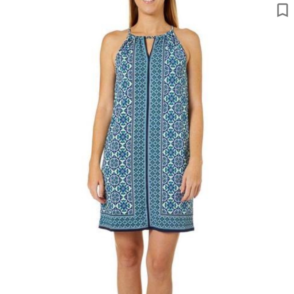 New With Tag Max Studio Patterned Halter Dress (M)
